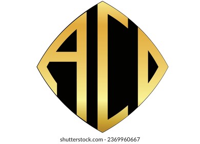 ACD,CD, DC, AC, logos. Abstract initial monogram letter alphabet logo design