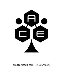 Ace Block Chain Business Logo Design
