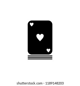 ace card icon. ace card vector illustration on white background for web and apps.