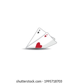 Ace card symbol vector icon logo illustrattion design 