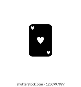 ace card vector icon. ace card sign on white background. ace card icon for web and app