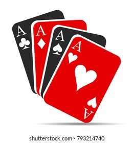 Ace Card Suit Icon Vector Playing Stock Vector (Royalty Free) 1006523803