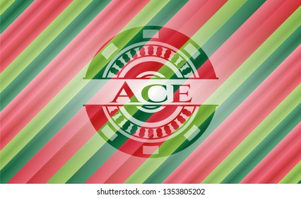 Ace christmas emblem.