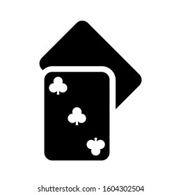 Ace Of Clubs icon isolated sign symbol vector illustration - high quality black style vector icons
