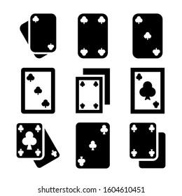 Ace Of Clubs icon isolated sign symbol vector illustration - Collection of high quality black style vector icons

