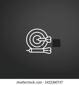 Ace Of Clubs vector icon. Ace Of Clubs concept stroke symbol design. Thin graphic elements vector illustration, outline pattern for your web site design, logo, UI. EPS 10.