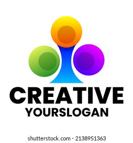 vector de diseño de logotipo colorido
