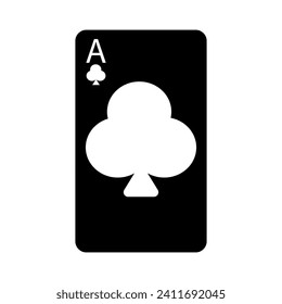 Ace cross line icon. Cards, game, excitement, bluff, money, joker, ace, casino, loss, winning, luck, dealer. Vector icon for business and advertising