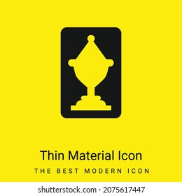 Ace Of Cups minimal bright yellow material icon