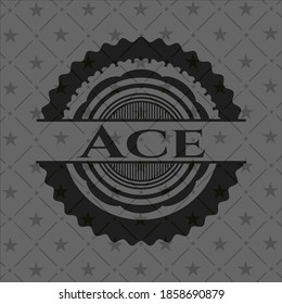 Ace dark emblem. Vector Illustration. Detailed. 