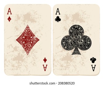 Ace Of Diamonds & Clubs