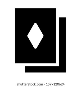 ace of diamonds icon isolated sign symbol vector illustration - high quality black style vector icons
