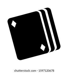 ace of diamonds icon isolated sign symbol vector illustration - high quality black style vector icons
