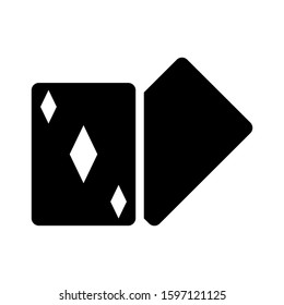 ace of diamonds icon isolated sign symbol vector illustration - high quality black style vector icons
