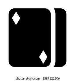 ace of diamonds icon isolated sign symbol vector illustration - high quality black style vector icons
