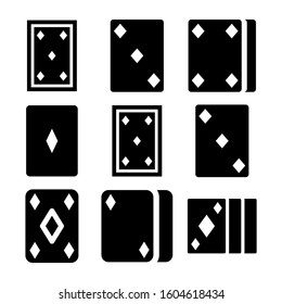 ace of diamonds icon isolated sign symbol vector illustration - Collection of high quality black style vector icons
