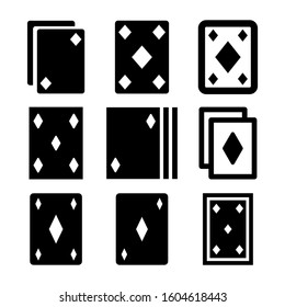 ace of diamonds icon isolated sign symbol vector illustration - Collection of high quality black style vector icons
