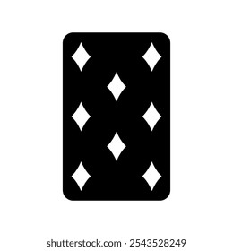 Ace Of Diamonds Icon Vector Symbol Design Illustration