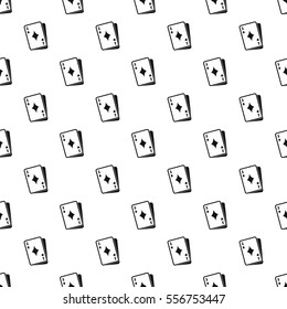 Ace of diamonds pattern. Simple illustration of ace of diamonds vector pattern for web