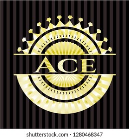 Ace gold emblem
