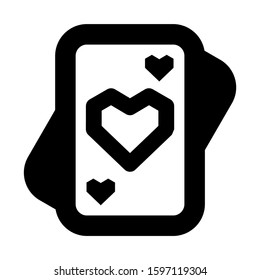 ace of hearts icon isolated sign symbol vector illustration - high quality black style vector icons

