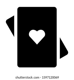 ace of hearts icon isolated sign symbol vector illustration - high quality black style vector icons
