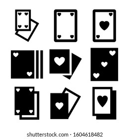ace of hearts icon isolated sign symbol vector illustration - Collection of high quality black style vector icons
