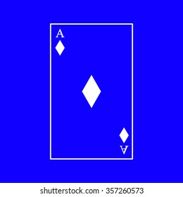 ace icon on blue background