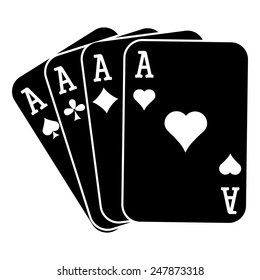 The Ace icon. Playing Card Suit symbol 