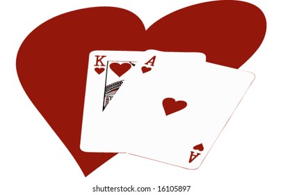 Ace and King of Hearts