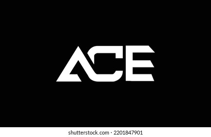 Ace Letter Initial Logo Design Template Stock Vector (Royalty Free ...