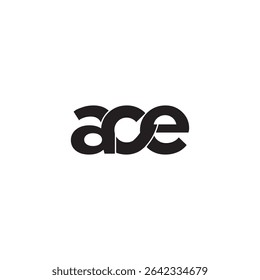 Letra ACE Design de logotipo inicial, logotipo ace, Letra Logotipo moderno ACE