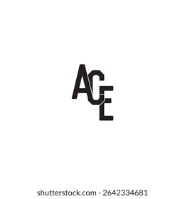Letra ACE Design de logotipo inicial, logotipo ace, Letra Logotipo moderno ACE