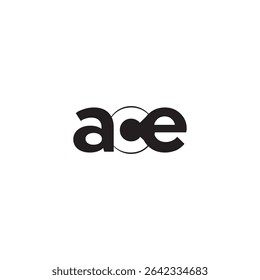 Letra ACE Design de logotipo inicial, logotipo ace, Letra Logotipo moderno ACE