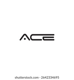 Letra ACE Design de logotipo inicial, logotipo ace, Letra Logotipo moderno ACE