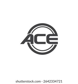 Letra ACE Design de logotipo inicial, logotipo ace, Letra Logotipo moderno ACE