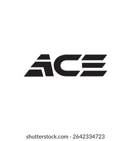 Letra ACE Design de logotipo inicial, logotipo ace, Letra Logotipo moderno ACE