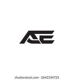 Letra ACE Design de logotipo inicial, logotipo ace, Letra Logotipo moderno ACE