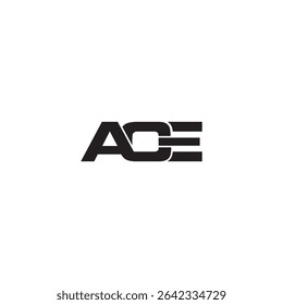 Letra ACE Design de logotipo inicial, logotipo ace, Letra Logotipo moderno ACE