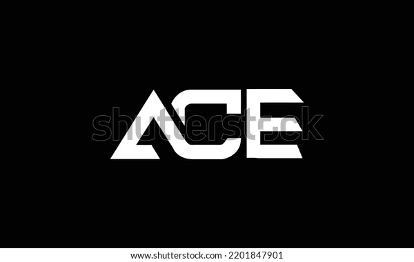 Ace Letter Initial Logo Design Template Stock Vector (Royalty Free ...