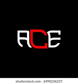 ACE logo design, ACE simple and modern logo. ACE luxurious alphabet design  