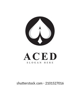 Ace logo icon design for Card Game  Casino Business 