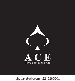 ace logo icon vector illustration template design