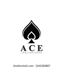 ace logo icon vector illustration template design