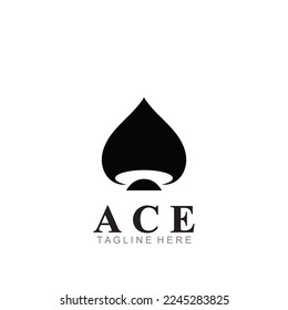 ace logo icon vector illustration template design