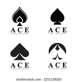 ace logo icon vector illustration template design