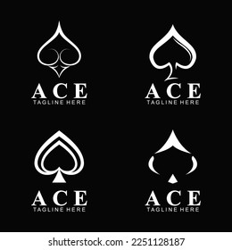 Vektorgrafik-Vektorgrafik-Design mit Ass-Logo