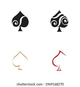 Ace logo set vector illustration design template