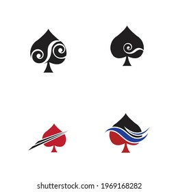 Ace logo set vector illustration design template