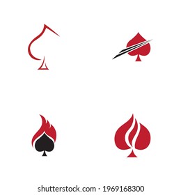 Plantilla de diseño de ilustración vectorial de conjunto de logotipos de Ace